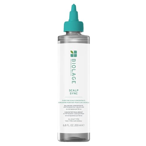 Biolage Scalp Sync Purifying Concentrate - Exfoliating & Clarifying Dry Scalp Treatment, Refreshing & Reinvigorating, Fermented Tea Blend & Glycolic Acid
