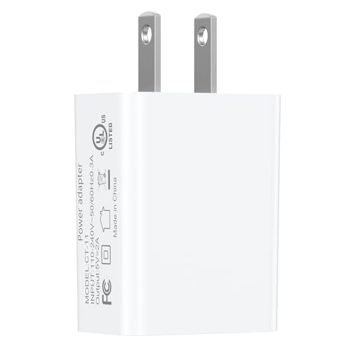 USB Wall Charger for Usmile C10 Portable Water Flosser, Usmile Y10 PRO, Y20 PRO Electric Toothbrush - 5V USB Wall Charger