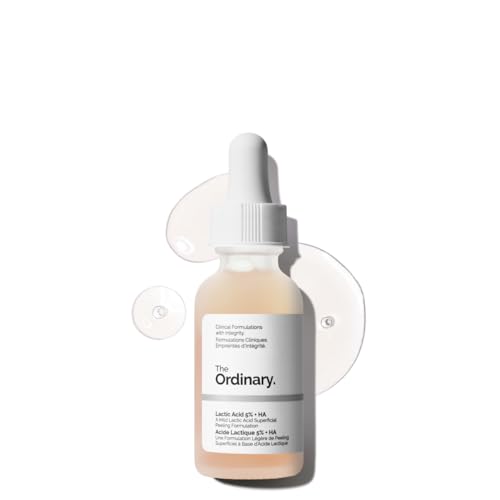 The Ordinary Lactic Acid 5% + Hyaluronic Acid 2%, Gentle Exfoliating Serum for Smoother Skin