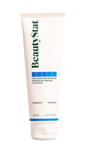 BeautyStat Universal Microbiome Barrier Repair Purifying Cleanser - Gentle Detoxifying Cleanser with Medical Grade MicroSilverBG to Protect Skin and Promote a Healthy, Radiant Glow (4oz /120ml)