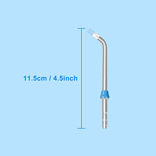 Flosser Replacement Tips for Waterpik Water Flosser, Replacement Tips Compatible with Waterpik Water Flossers and Other Brand Oral Irrigators, Plaque Remove Brisles Tips(6-Pack)