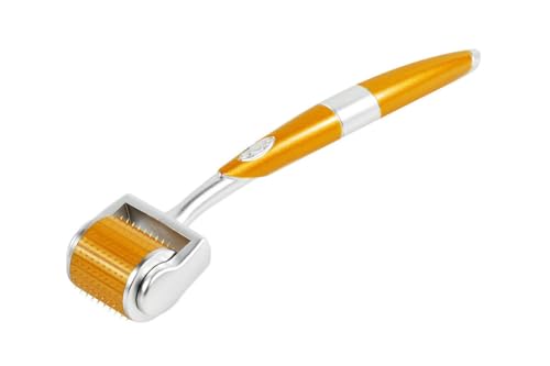 Professional Derma Roller 192 Individual Real Needles Titanium Micro Needles Microneedling Roller for Home Use with Storage Case & User Manual