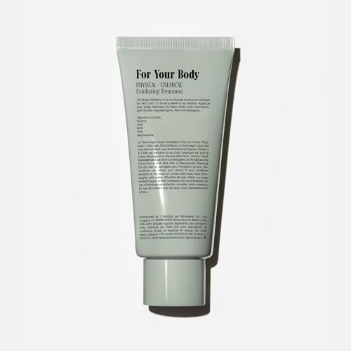 Nécessaire The Body Exfoliator. Eucalyptus. AHA/BHA/PHA. Resurface Skin. Smooth KP and Rough Patches. Hypoallergenic. Dermatologist-Tested. 180 ml / 6.1 fl oz