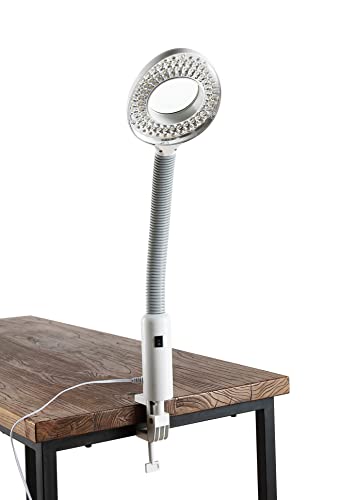 Funnylife White Professional 2 in 1 Facial Steamer Upgrade Esthetician Steamer Ozone Facial Steamer with 5X Mag Lamp Floor for Spa Shop