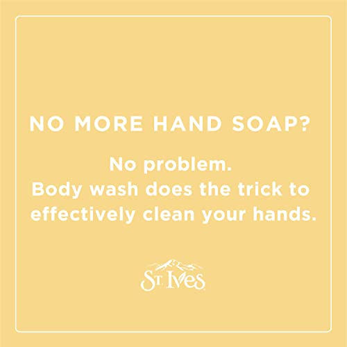 St. Ives Exfoliating Body Wash, Pink Lemon & Mandarin Orange 2-Pack – Made with 100% Natural Exfoliants for Glowing Skin, 16 Oz Ea