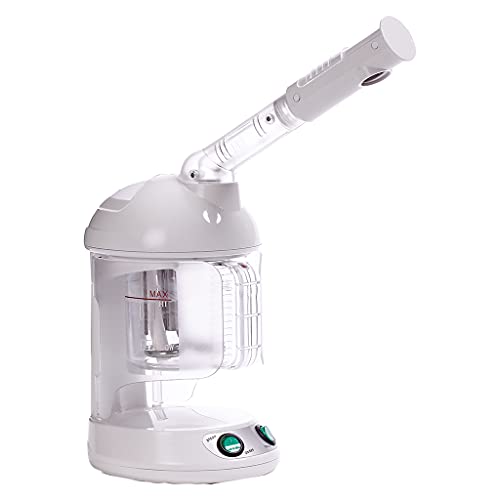 Red Pro Hair Therapy 2-in-1 Hair Steamer & Facial Steamer for Hydration Deep Cleaning, Designed for Personal Care at Home or Spa & Salon, Moisturize Hair 6x More Effectively