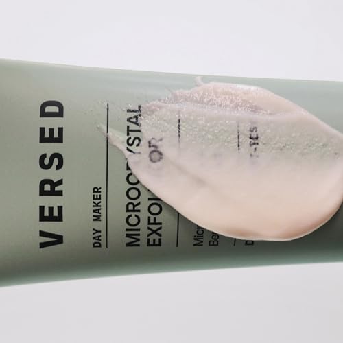 Versed Day Maker Microcrystal Exfoliating Cleanser - Creamy Facial Wash Helps Clear Dead Skin Cells - Microcrystalline, Biodegradable Alternative to Microbeads - Vegan (3 fl oz)