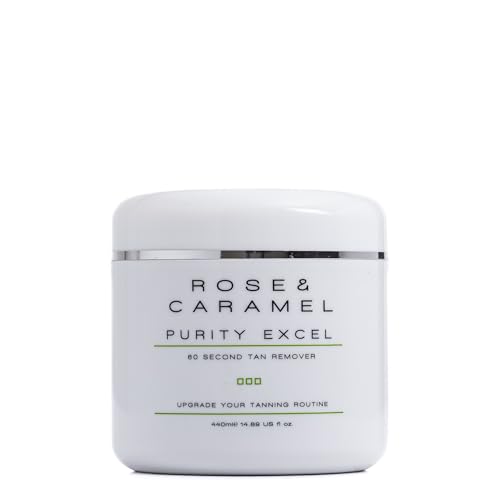 Rose & Caramel Purity Excel 60 Second Miracle Express Self Tan Remover & Exfoliating Tan Eraser Body Scrub 14.89 Fl Oz (440ml)