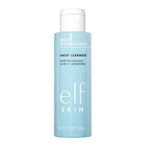 e.l.f. SKIN Holy Hydration! Daily Cleanser, Face Cleanser For Washing Away Excess Oil, Impurities & Makeup, Made With Hyaluronic Acid, Vegan & Cruelty-Free