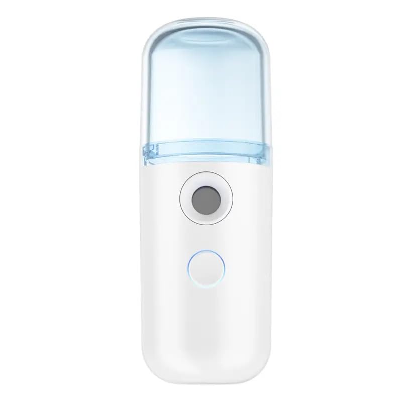 Nano Facial Mister, Mini Facial Steamer, Handy Moisturizing Mist Sprayer, Atomization Skin Care Steamer, USB Rechargeable, You May Receive Defective Products Please Feel Free to Contact Us