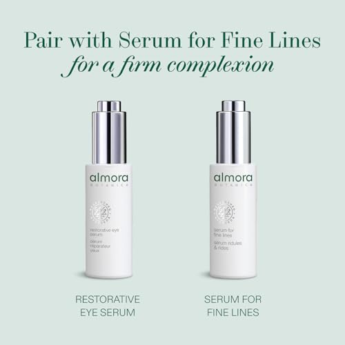 Almora Botanica Restorative Eye Serum, 30mL | Brightening & Firming Eye Treatment | Reduces Dark Circles, Puffiness & Fine Lines | Nutrient-Rich, Collagen-Activating Formula | Clean, Vegan Skincare