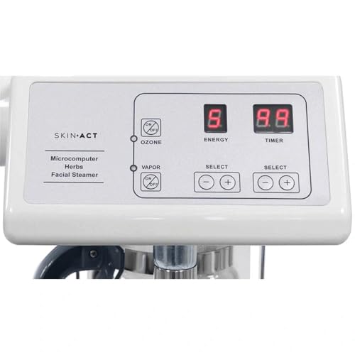 SKINACT Euro Facial Steamer with Aroma Therapy with LED Magnifying Lamp