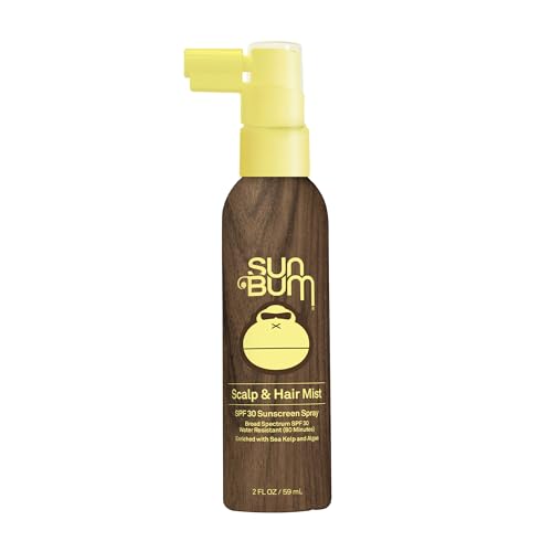 Sun Bum Original SPF 30 Sunscreen Scalp and Hair Mist - Hawaii Act 104 Compliant (Octinoxate & Oxybenzone) - Vegan - Broad Spectrum UVA/UVB Sunscreen Spray with Vitamin E - 2 oz
