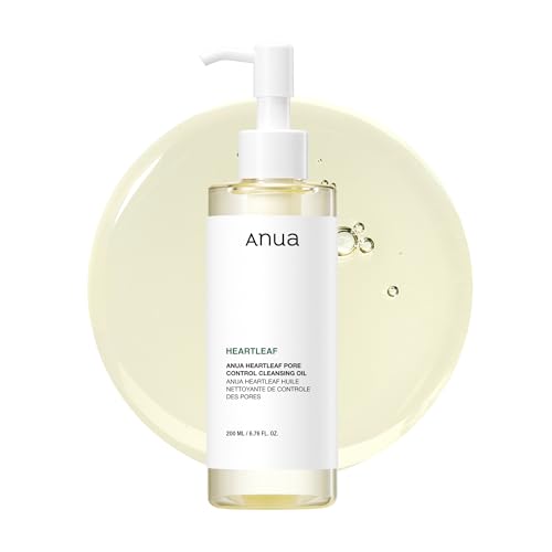 Anua Heartleaf Pore Control Cleansing Oil, Oil Cleanser for Face, Makeup Blackhead Remover, Korean Skin Care 6.76 fl oz(200ml) (original)
