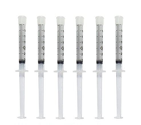 Teeth Whitening Gel 44% Carbamide Peroxide, 6 Tooth Bleaching Gel Syringe Dispensers 6 pcs