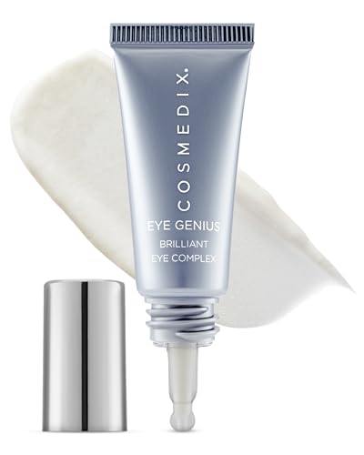 COSMEDIX Brilliant Under Eye Cream for Dark Circles & Puffiness - Firming Eye Serum for Fine Lines, Wrinkles & Puffy Eyebags
