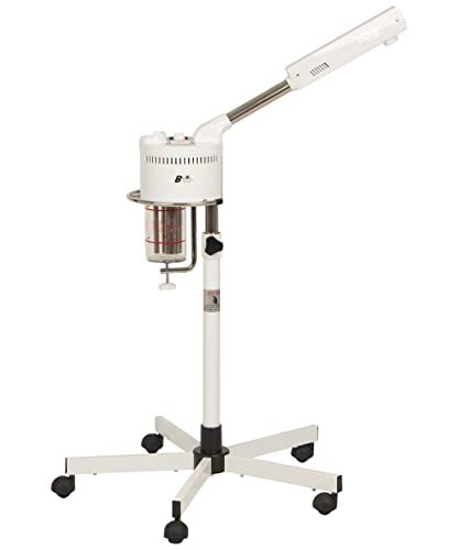 Buy-Rite Salon & Spa Equipment Marie Ozone Professional Facial Steamer, Skin Care Equipment for Deep Cleaning; Adjustable Height, 360' Swivel, Timer and Automatic Shut-Off, MEI-2001
