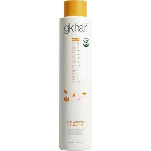 GK HAIR Balancing Shampoo Cleanses and Removes Buildup with Keratin Treatment For Oily Control Flaky Itchy Dry Scalp Thinning nourishing Hair Sulfate Free Women and Men – 10.1 Ounce