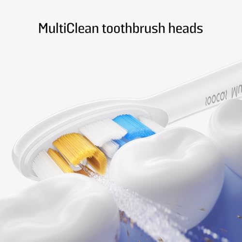 Soocas Multiclean Classic Clean Electric Toothbrush Replacement Heads, Compatible with Both NEOS II and NEOS II Ultra, 2 Brush Heads, Pearl White