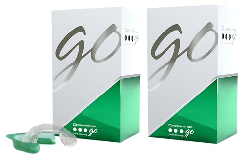 Opalescence Go - Prefilled Gel Teeth Whitening Trays (2 Packs / 20 Treatments) - 15% Hydrogen Peroxide - Teeth Whitening Kit -Mint - 5194-2