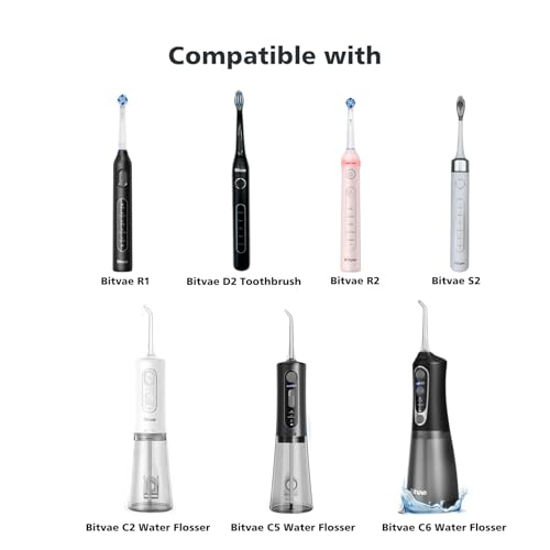 PDEEY Charger Cord Replacement for Aquasonic Icon Rechargeable Toothbrush, Bitvae Electric Toothrush D2/S2, C2 Water Flosser, USB DC Charging Cable 5 FT, White