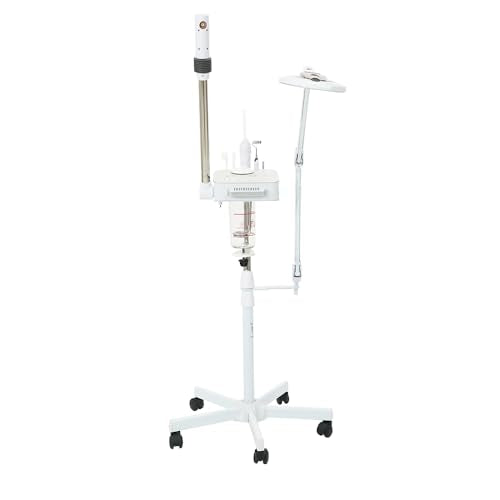 Facial Ozone Steamer 4 in 1 with Magnifying LED Light, High Frequency and Galvanic Aroma Therapy by SKINACT