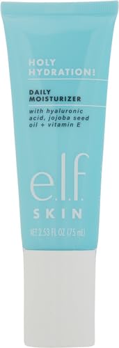 e.l.f. SKIN Holy Hydration! Daily Hydration Moisturizer, Ultra-Hydrating Formula, Infused with Aloe, Jojoba Oil & Shea Butter, Vegan & Cruelty-Free, 2.53 Fl Oz