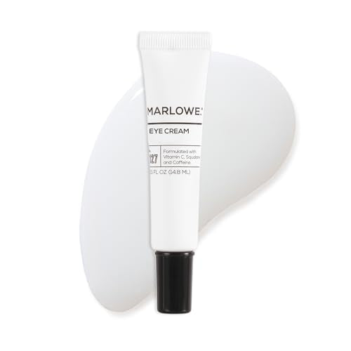 MARLOWE. No. 127 Mens Eye Cream with Vitamin C, Caffeine and Moisturizing Squalane for Puffiness, Wrinkles & Dark Circles, Targeted Under Eye Skin Care, 0.5 FL Oz