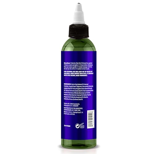 Difeel Itchy Scalp & Tension Relief Hair Oil with Tea Tree & Peppermint Oils for Braided Styles 8 oz.