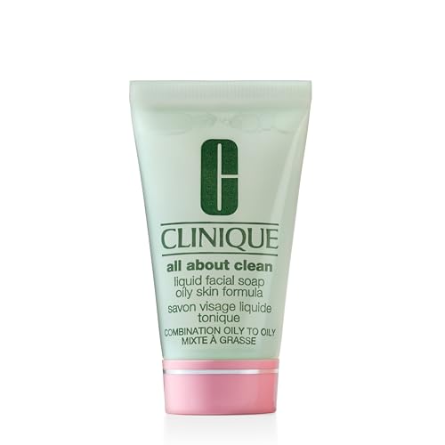 Clinique 3-Step All About Clean Liquid Facial Cleanser Soap For Oily Skin | Types 3 + 4