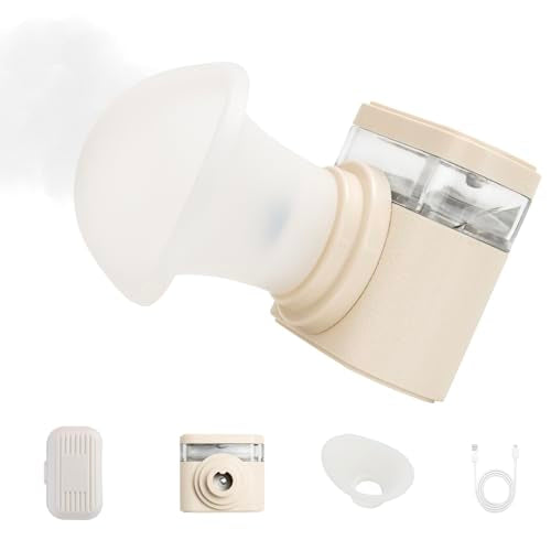 Heated Nano Mist Sprayer,Eye Steamer for Dry Eye Relief,Portable Electric Steam Therapy Wand with Warm Moist Heat for Natural Tears Restore,Dry Eye Fine Mister Machine with 3 Level-Heat