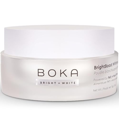 Boka Teeth Whitening Powder - Nano Hydroxyapatite, Appropriate for Sensitive Teeth, Whitening -Toothpaste Alternative with Essential Oils, Has Probiotics, Multivitamins & Aloe