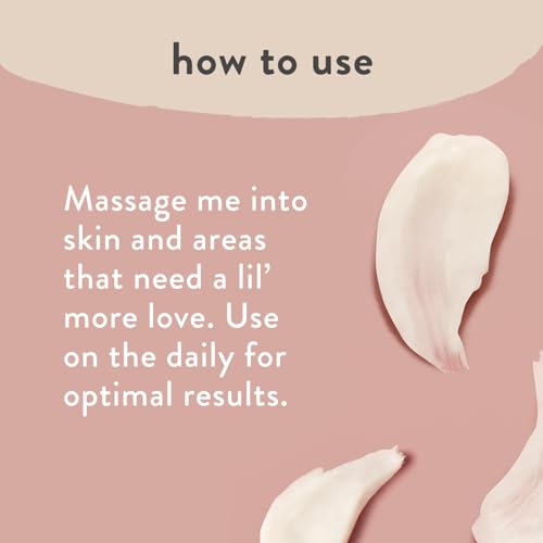 The Honest Company Mama Glow On Body Cream, Hydrates Firms and Tightens Skin, Shea Butter Avocado Oil Vitamin E 6 oz