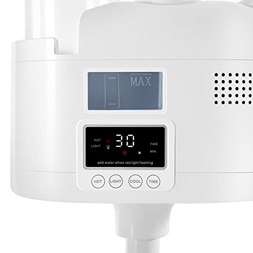 Artist hand Facial Steamer Professional 2 in 1 Hot and Cold Facial Steamer for Esthetician, Face Steamer for Facial Deep Cleansing, Fast Heating Moisturizing for Beauty Salon Spa Home Use