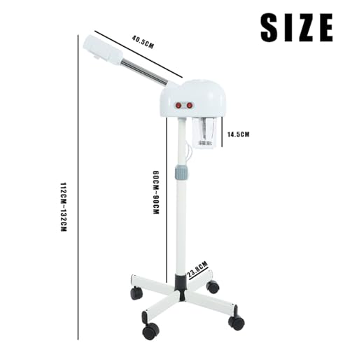 Ymiko Professional Facial Steamer, Moisturizing Skin Care Machine with 1000ml Detachable Water Cup for Wrinkle Removal and