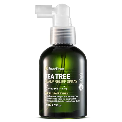 RoyceDerm Tea Tree Scalp Relief Spray - for Comfort, Hydration, and Balance - Conditioning Support for Women & Men