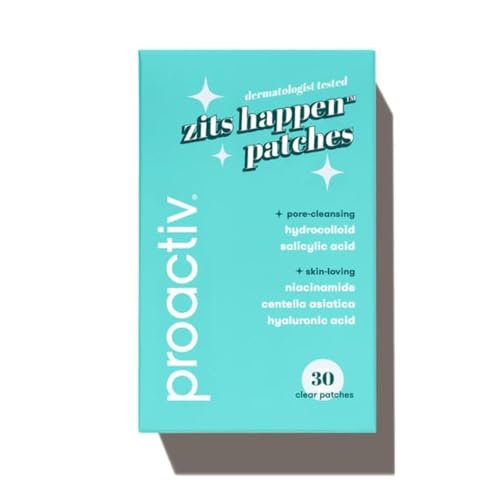 Proactiv Zits Happen® Hydrocolloid Acne Patches- Pimple Patches for Face and Back Acne with Pore Cleansing Salicylic Acid- 30 Count
