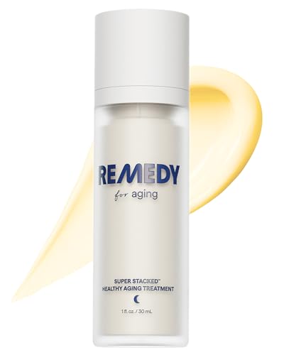 Remedy Healthy Aging Advanced Serum - Remedy for Healthy Aging - Retinaldehyde, Glycolic Acid, Argireline, Ferulic Acid,Matrixyl 3000 - Anti-Aging - For Fine Lines,Wrinkles - By Dermatologist Dr. Shah