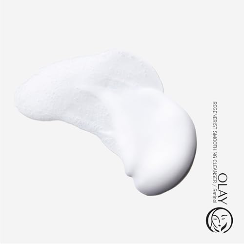 Olay Face Wash, Daily Facial Cleanser with Retinol, Peptides & Glycerin - Smoothing, Noursihes Skin Surface, Hydrates while Cleansing - Sulfate-Free, Paraben-Free, 16 Oz