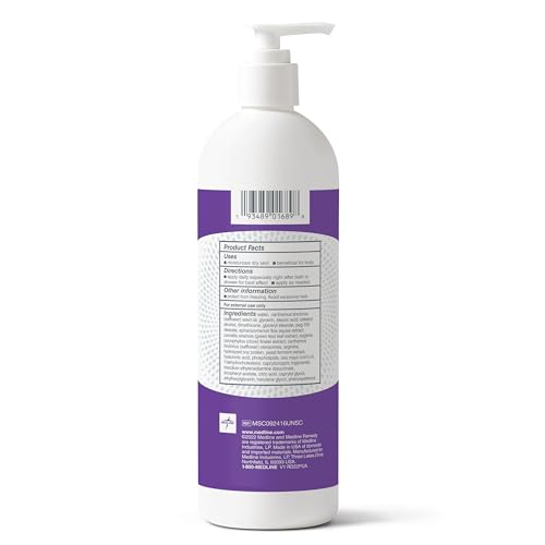 Medline Remedy Phytoplex Nourishing Skin Cream, Unscented Skin Moisturizer, Paraben Free Body Lotion, 16 Fl Oz