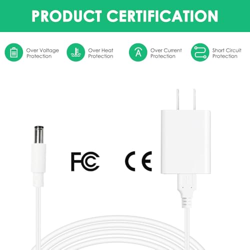 Mrgru 5 V Replacement Charger and Cable for Bitvae Electric Toothrush Compatible with D2/R1/R2/S2, C2/C5/C6 Water Dental Flosser USB Charging Cord Power Supply