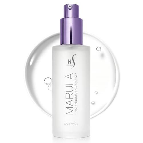 HerStyler Marula Oil Hair Serum - Anti Frizz Serum for Frizzy, Dry and Damaged Hair - Boosts Shine, Straightening - Address Flyaways, Split Ends - 2 Fl Oz (1 Pack)