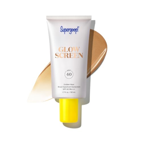 Supergoop! Glowscreen SPF 40, Golden Hour (Bronze Glow) - 1.7 fl oz - Glowy Primer + Broad Spectrum Tinted Sunscreen - Helps Filter Blue Light - Hydration - Hyaluronic Acid & Vitamin B5