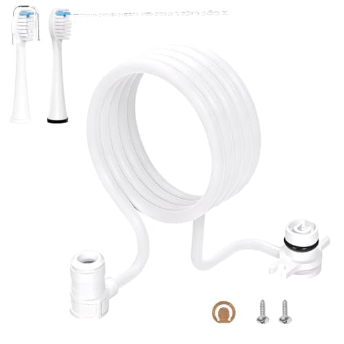 Water Flosser Replacement Hose & 2 Toothbrush Heads for Waterpik Sonic-Fusion SF-01/02/03/04 ， Repair Kit with Tools, Easy Installation