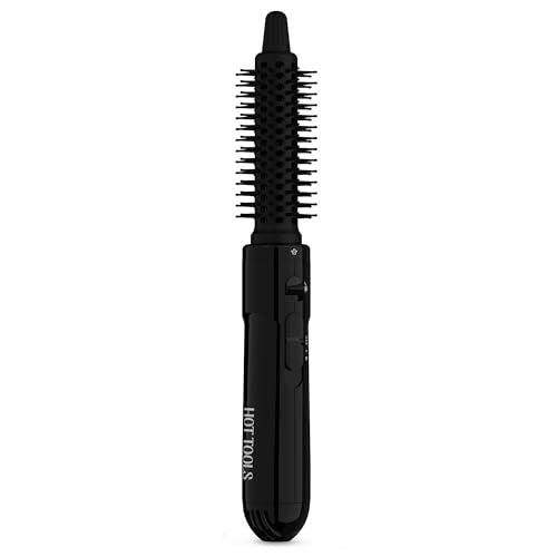 Hot Tools Pro Artist Hot Air Styling Brush | Style, Curl and Touch Ups (1”) Black