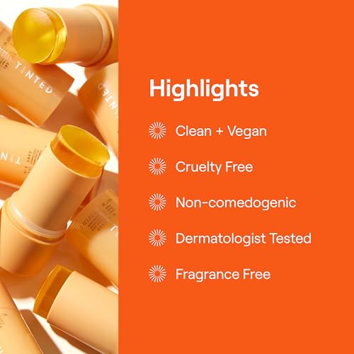 Live Tinted Hueguard Invisible Sunscreen Stick SPF 50: Waterproof, Sweatproof, Body and Face Sun screen Stick, Roll On Sun Screen, No White Cast & Hydrating Tinted Sunscreen, Reef Friendly, 0.77oz/22g