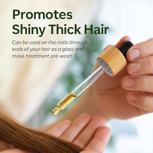 Lia Organics Hair Growth Oil - Organic, Vegan, cruelty free - Rosemary oil, castor oil, pumpkin seed oil, amla oil etc. For thick healthy hair, 1.70 Fl Oz (Pack of 1)