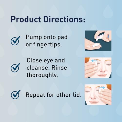 OCuSOFT Lid Scrub Original Compliance Kit - Instant Foaming Eyelid Scrub & Lint-Free Wipes - Daily Eyelid Kit to Remove Oil, Dust, Pollen & Eye Makeup - 1.68 fl oz & 100 Dry Pads