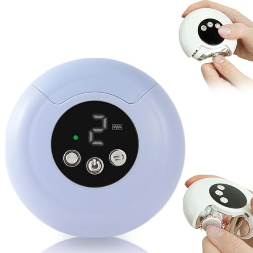 Electric Nail Clippers, 2026 New 3 in 1 Automatic Nail Trimmer & Polisher with Strong Power for Thick Nails, USB Rechargeable, LED Light and Low Noise for Adults and Seniors (Purple)