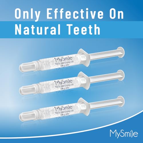 MySmile Teeth Whitening Kit with LED Light, 10 Min Fast Teeth Whitener with 3 x 35% Carbamide Peroxide Whitening Gel, Helps to Remove Stains from Coffee, Smoking, Wines, Soda, Food